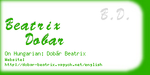 beatrix dobar business card